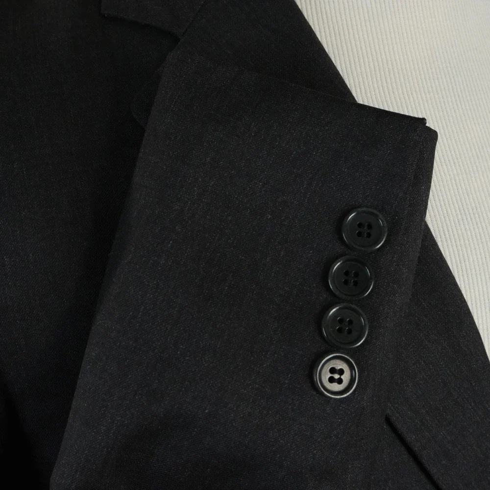 Brooks Brothers 42S Madison Sport Coat Estrato Wool Charcoal Two Button Vented